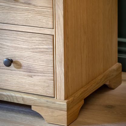 Malvern 3 Drawer Chest – Light Wood Oak – 3 Drawers (view 3)