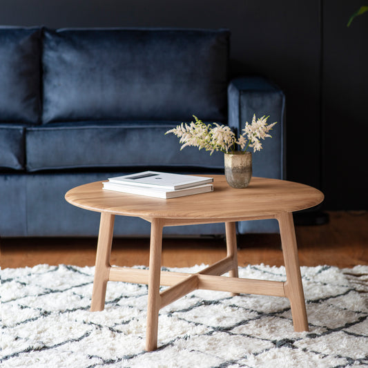 Madrid Round Coffee Table – Light Wood