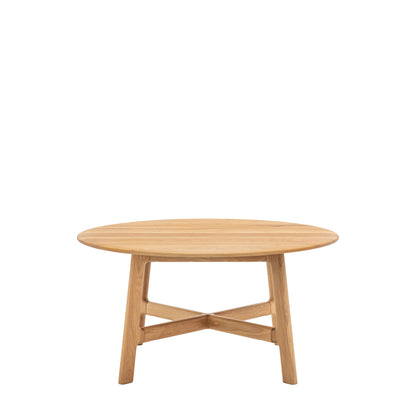 Madrid Round Coffee Table – Light Wood