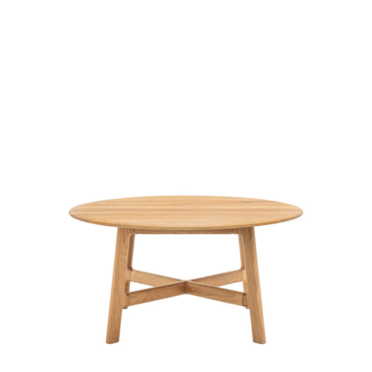 Madrid Round Coffee Table – Light Wood
