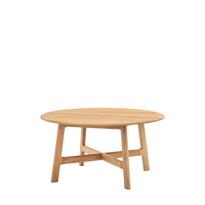 Madrid Round Coffee Table – Light Wood