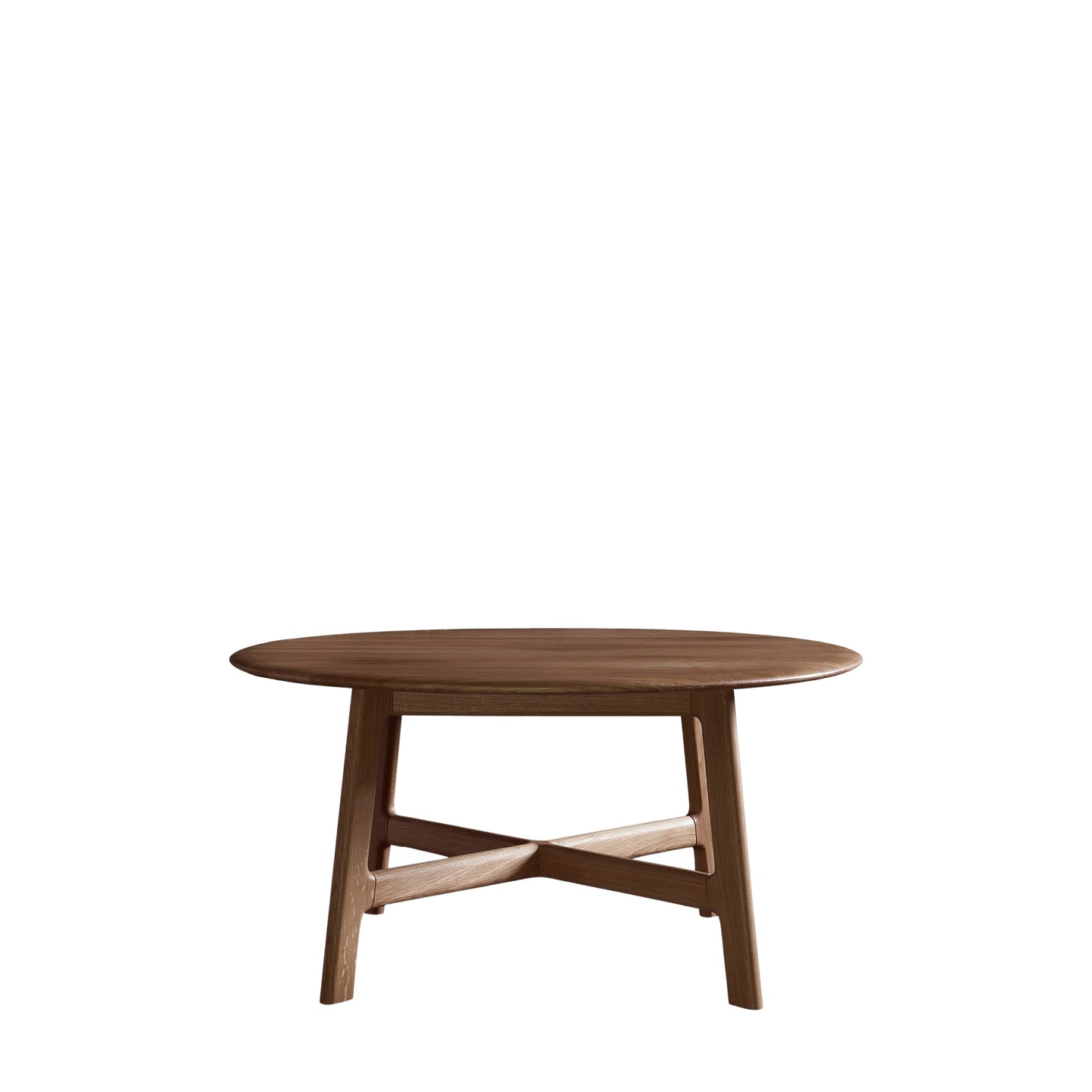 Madrid Round Coffee Table Walnut – Dark Wood