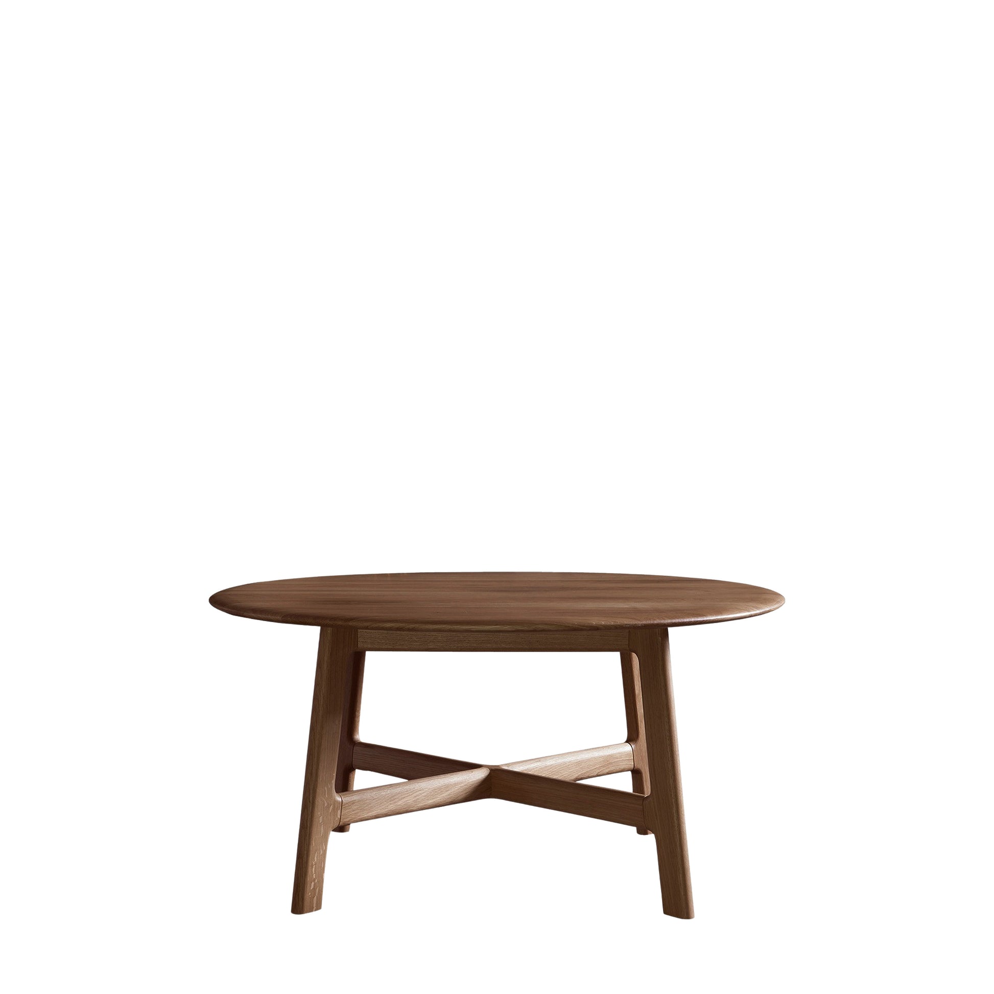 Madrid Round Coffee Table Walnut – Dark Wood