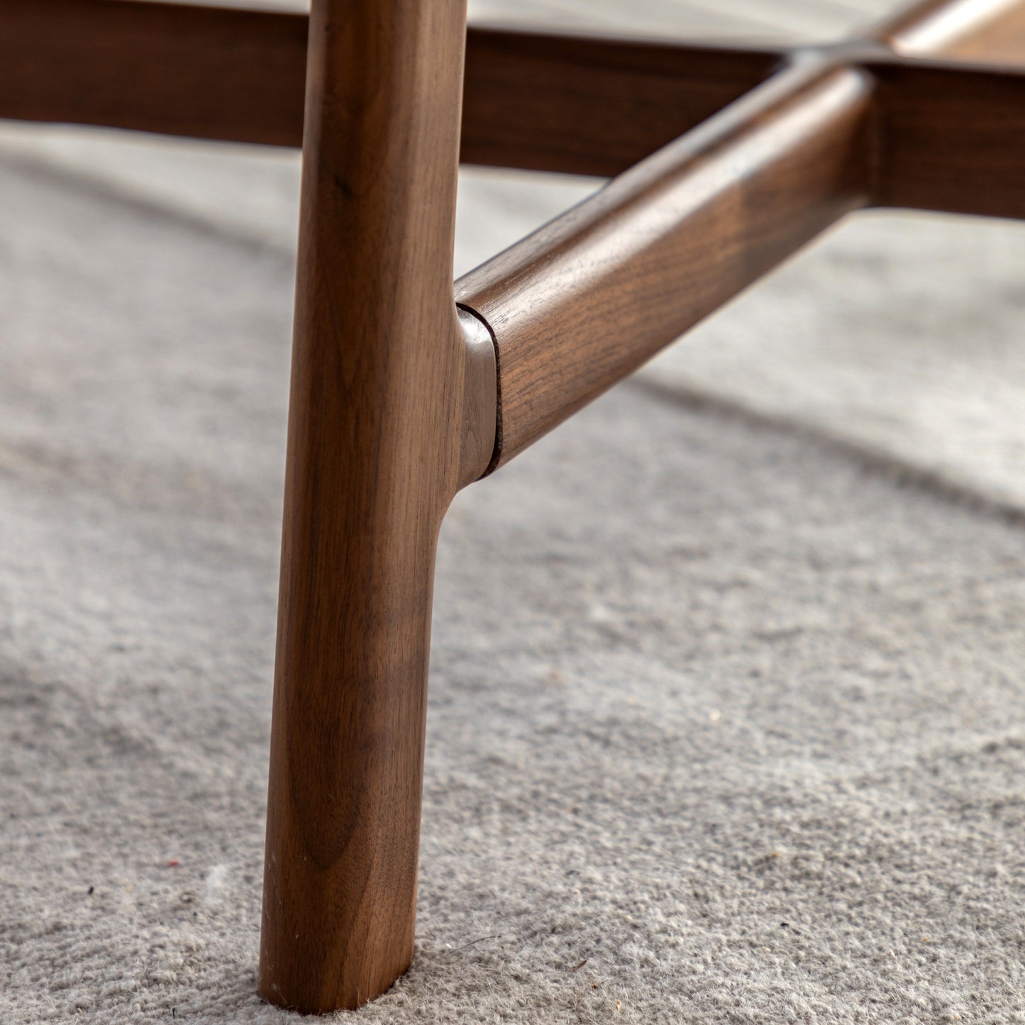 Madrid Round Coffee Table Walnut – Dark Wood