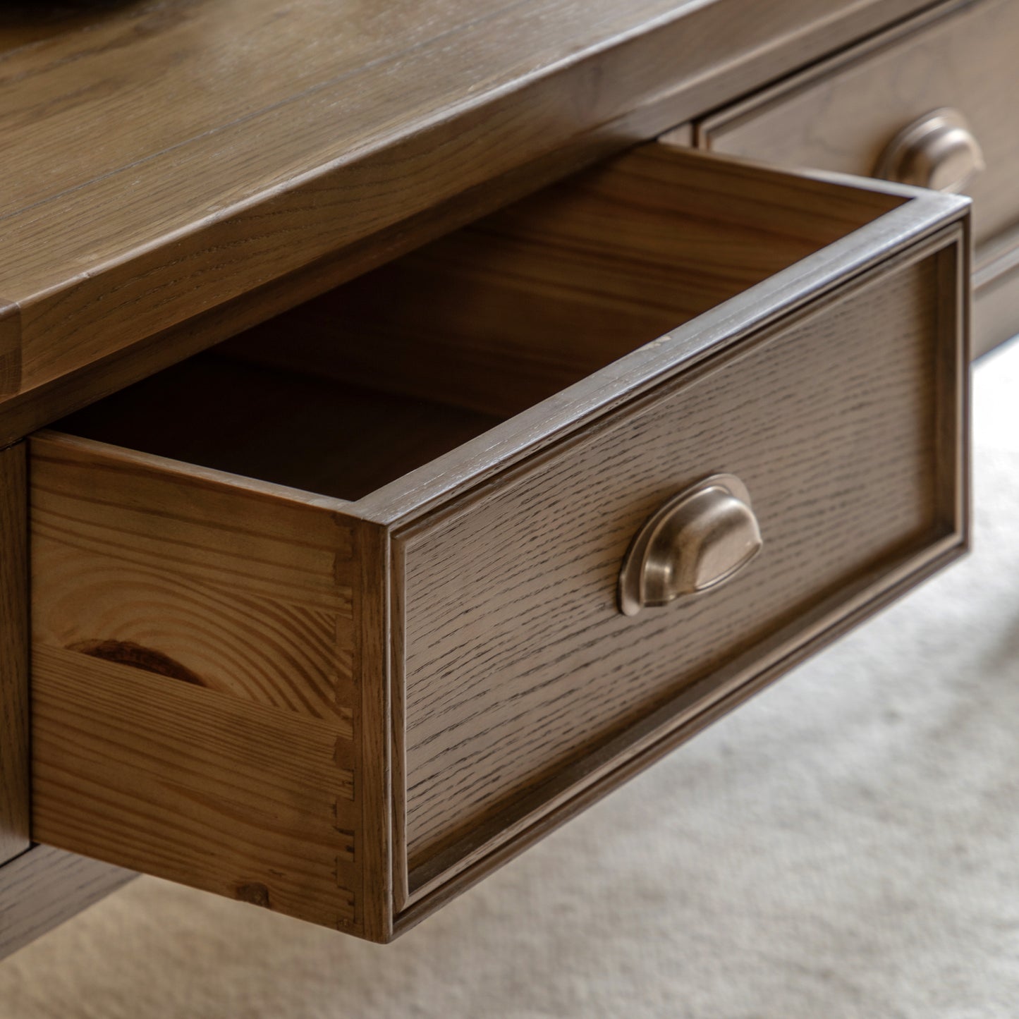 Hardwick 2 Drawer Coffee Table 1200x600x500mm – Light Wood