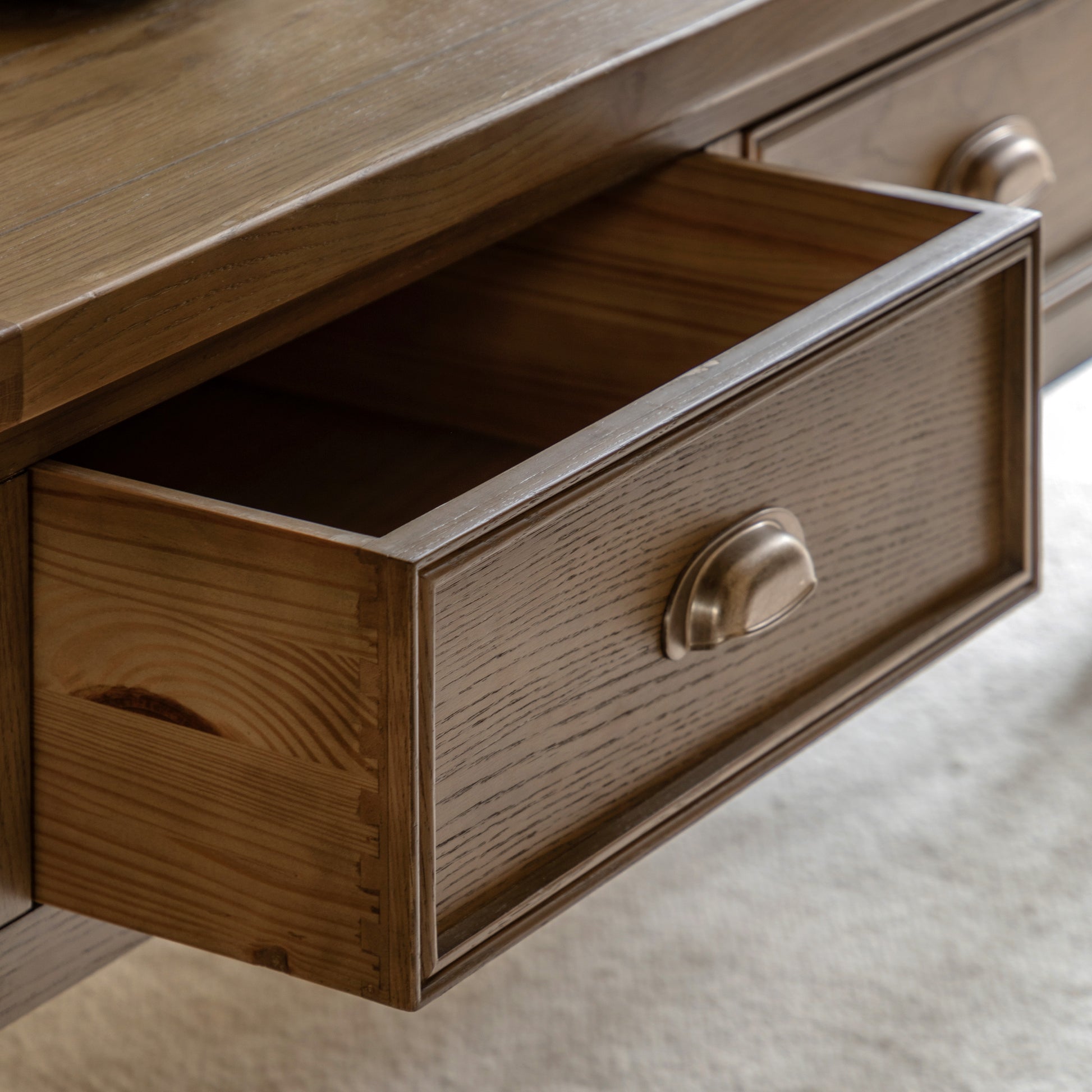 Hardwick 2 Drawer Coffee Table 1200x600x500mm – Light Wood