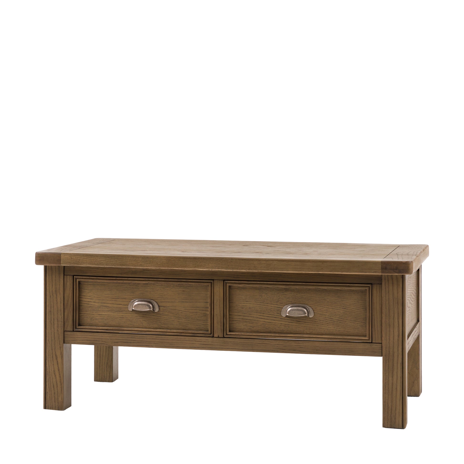 Hardwick 2 Drawer Coffee Table 1200x600x500mm – Light Wood