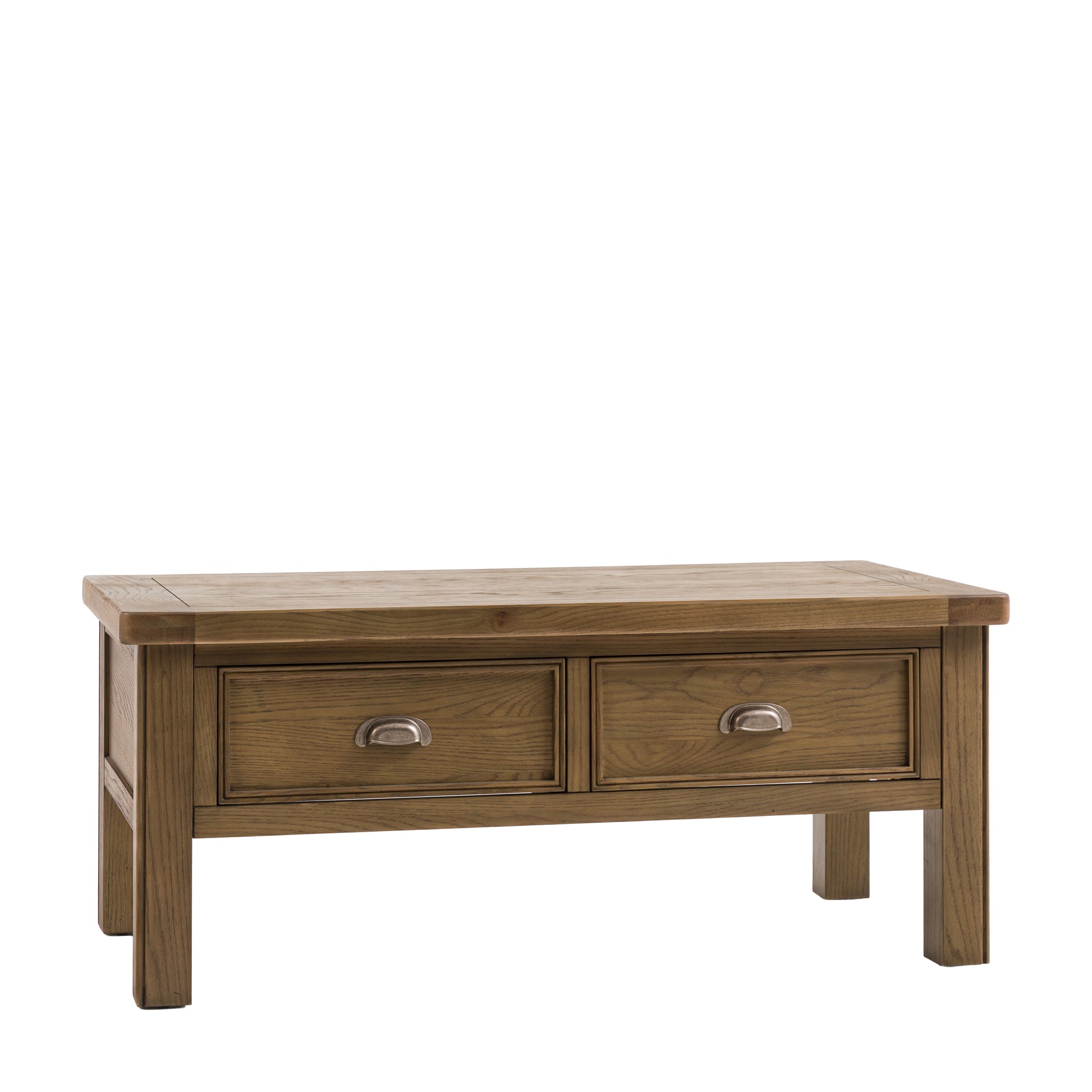 Hardwick 2 Drawer Coffee Table 1200x600x500mm – Light Wood