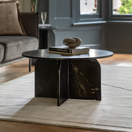Amalfi Round Marble Coffee Table