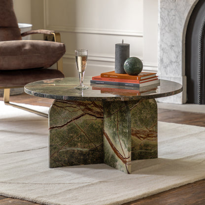 Amalfi Round Marble Coffee Table