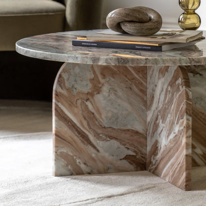 Amalfi Round Marble Coffee Table