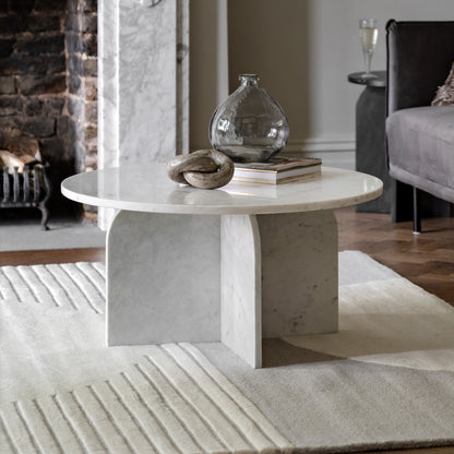 Amalfi Round Marble Coffee Table