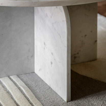 Amalfi Round Marble Coffee Table