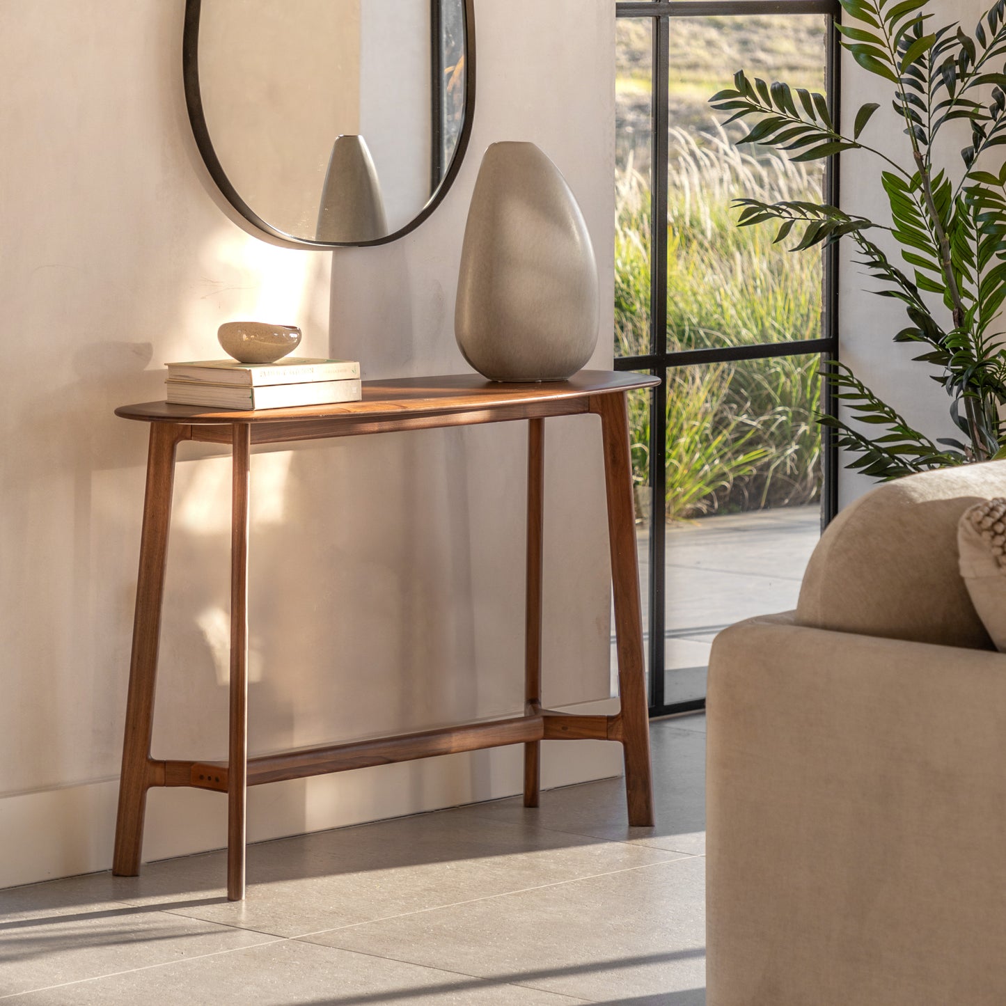Madrid Console Table Walnut – Dark Wood