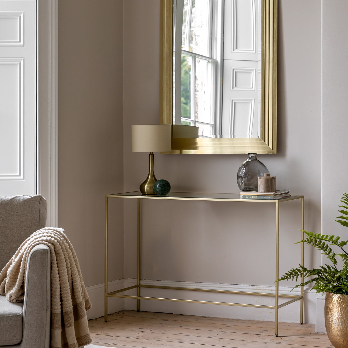 Rothbury Console Table Champagne – Champagne