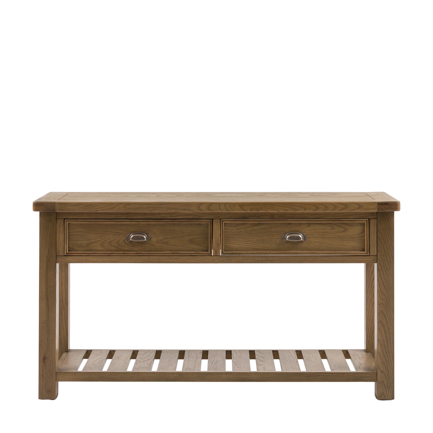 Hardwick 2 Drawer Console Table 1480x440x800mm – Light Wood