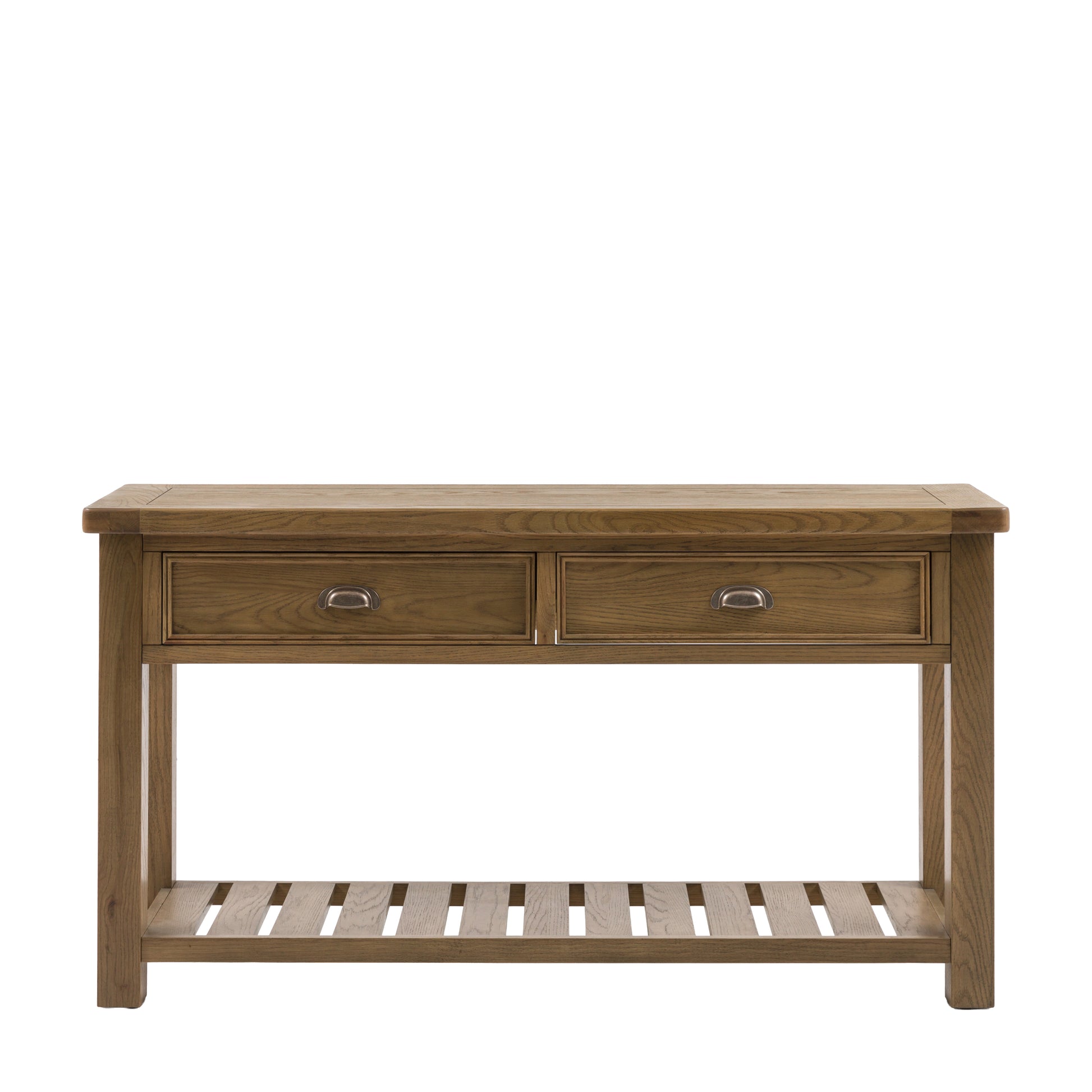 Hardwick 2 Drawer Console Table 1480x440x800mm – Light Wood