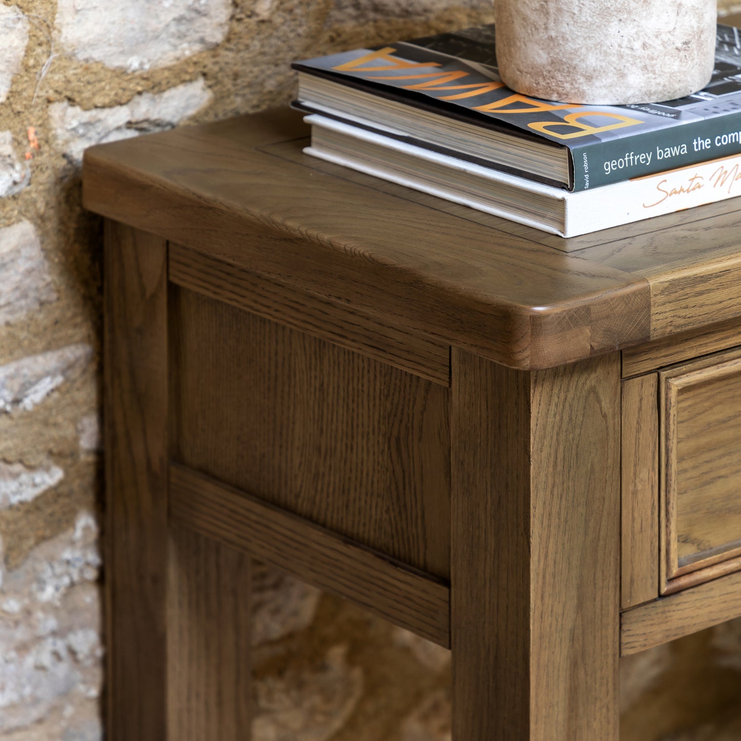 Hardwick 2 Drawer Console Table 1480x440x800mm – Light Wood