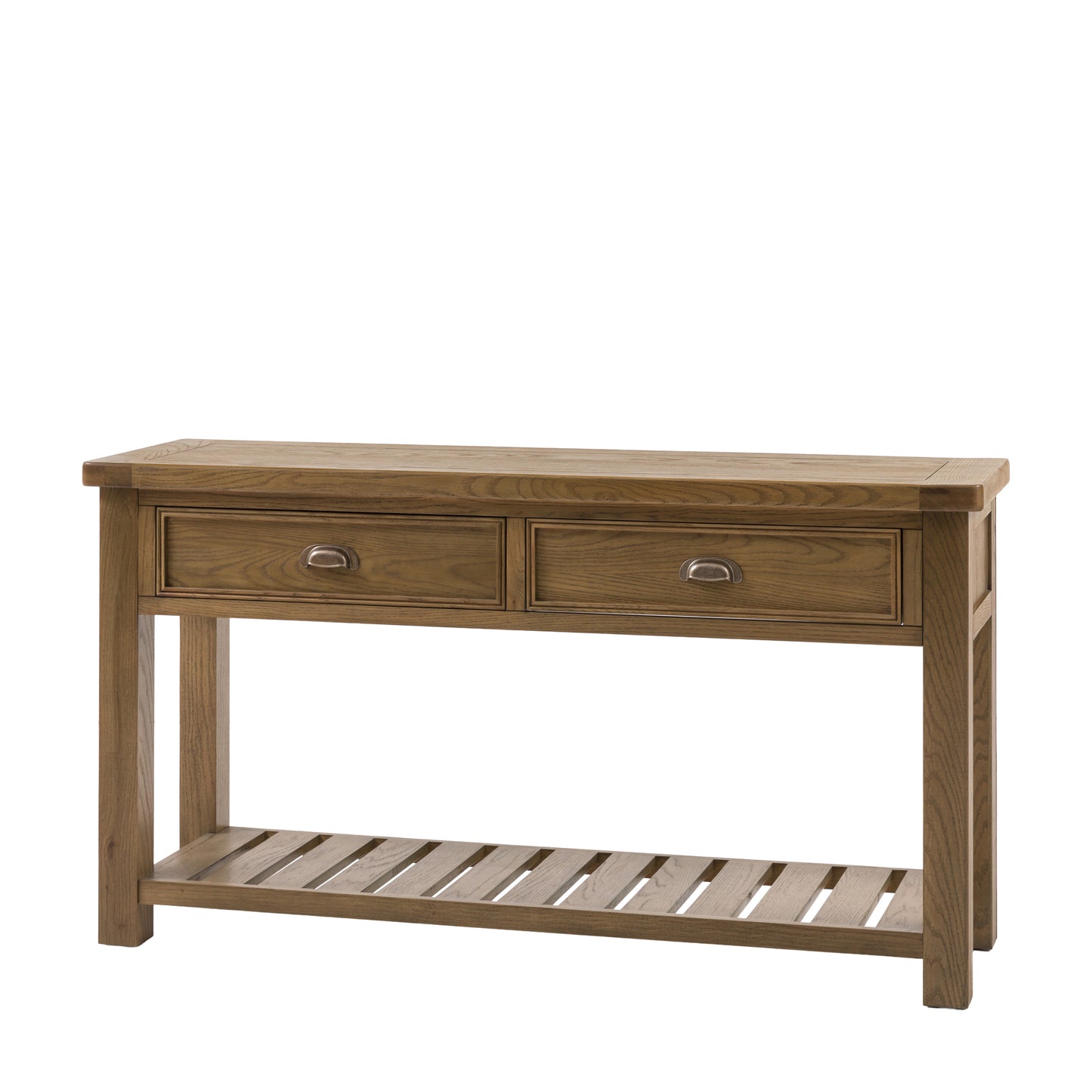 Hardwick 2 Drawer Console Table 1480x440x800mm – Light Wood