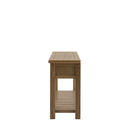 Hardwick 2 Drawer Console Table 1480x440x800mm – Light Wood