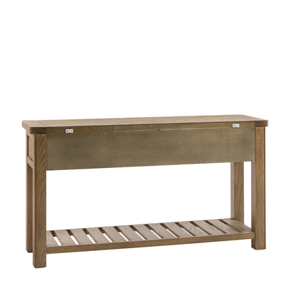 Hardwick 2 Drawer Console Table 1480x440x800mm – Light Wood