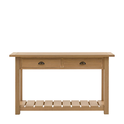 Eton 2 Drawer Console Natural 1400x380x800mm – Natural