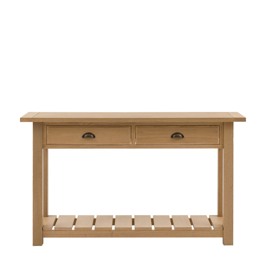 Eton 2 Drawer Console Natural 1400x380x800mm – Natural