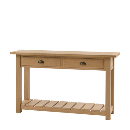 Eton 2 Drawer Console Natural 1400x380x800mm – Natural