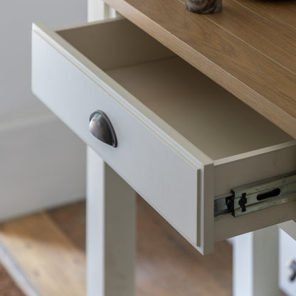 Eton 2 Drawer Console White 1400x380x800mm – White