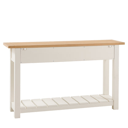 Eton 2 Drawer Console White 1400x380x800mm – White