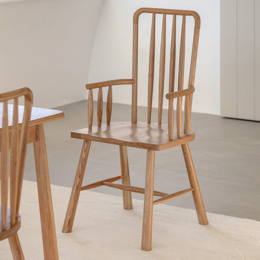 Wycombe Carver Dining Chair – Light Wood