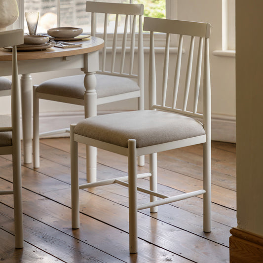 Eton Uph Dining Chair White – White