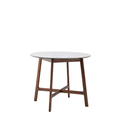 Barcelona Dining Table Round – Dark Wood