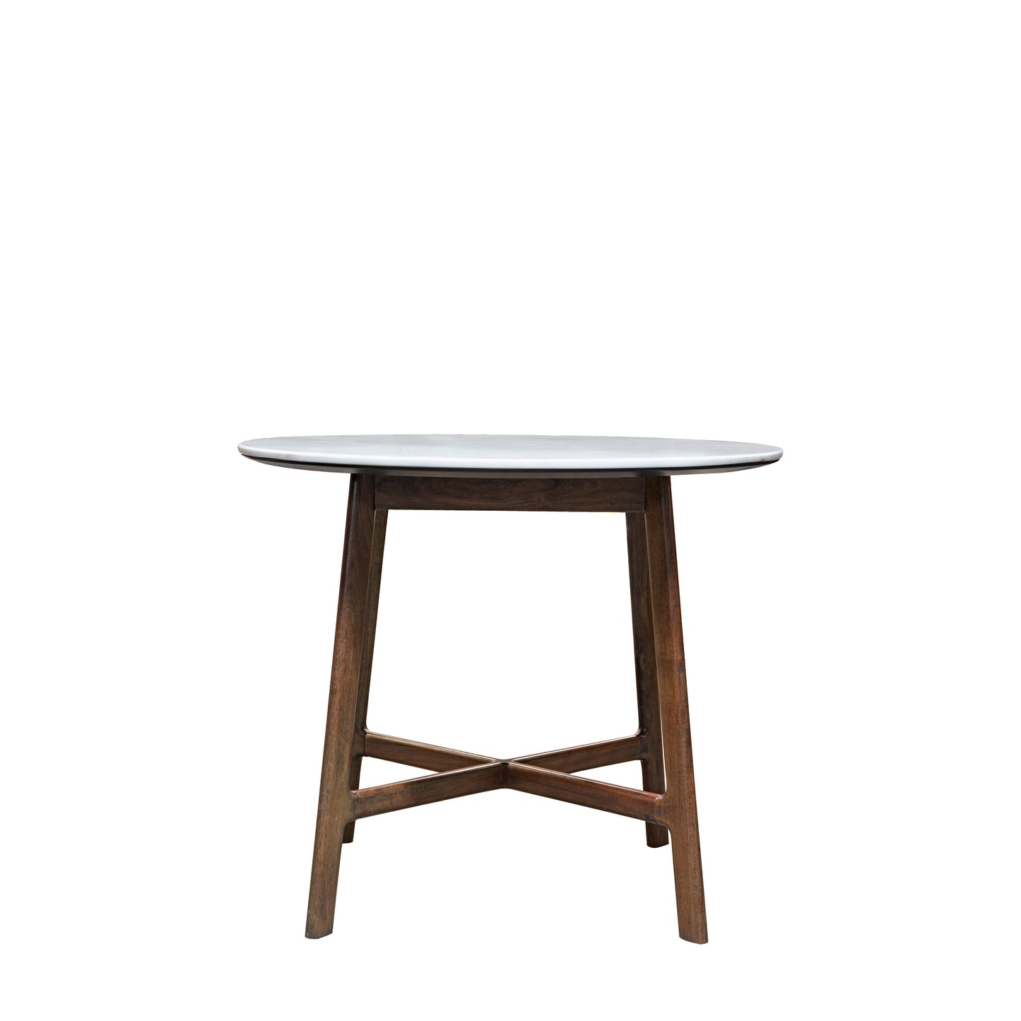 Barcelona Dining Table Round – Dark Wood