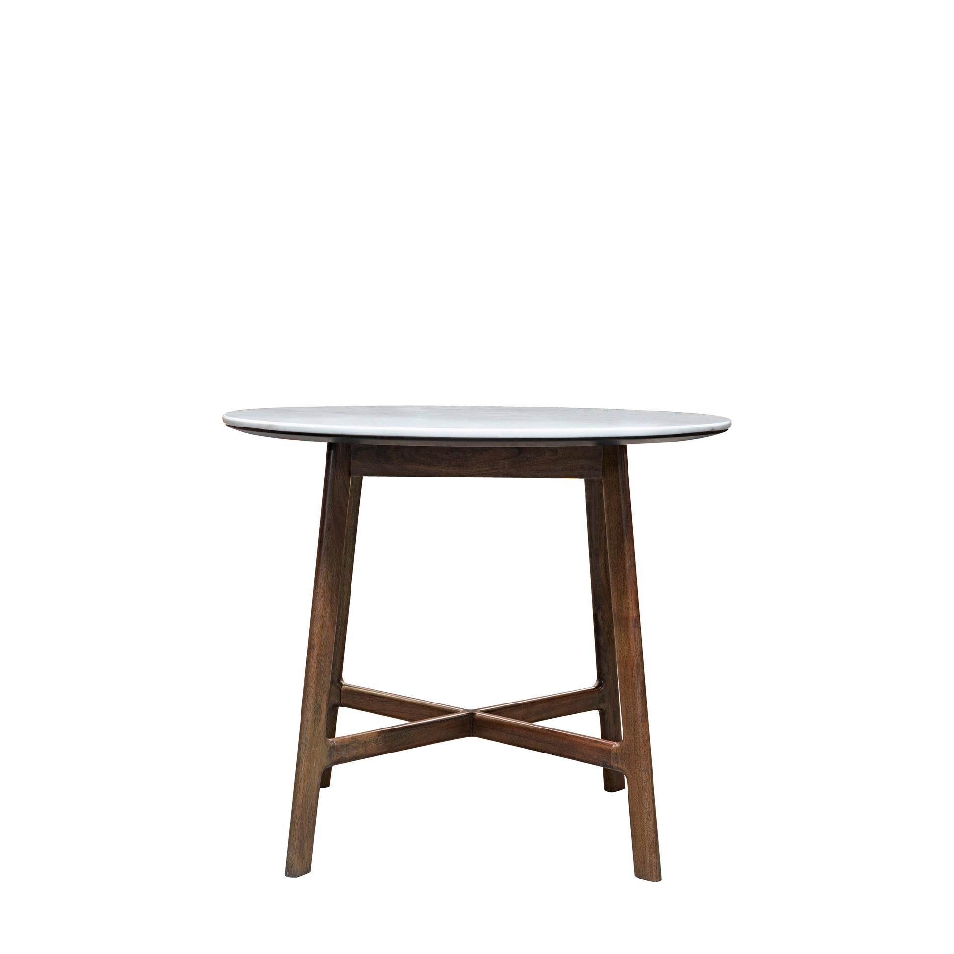Barcelona Dining Table Round – Dark Wood