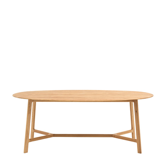 Madrid Oval Dining Table – Light Wood
