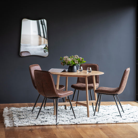 Madrid Round Dining Table – Light Wood