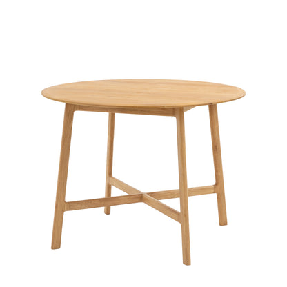 Madrid Round Dining Table – Light Wood