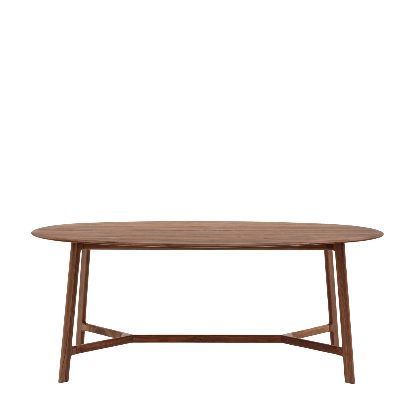 Madrid Oval Dining Table Walnut – Dark Wood