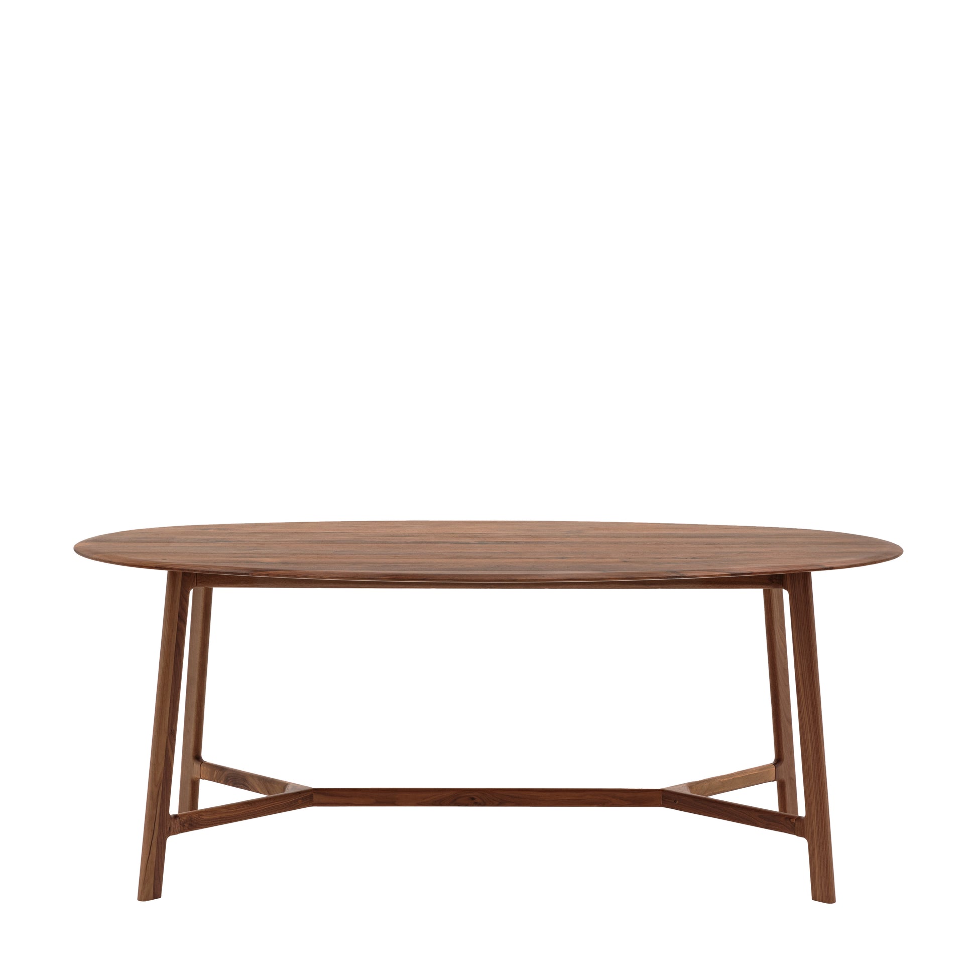 Madrid Oval Dining Table Walnut – Dark Wood