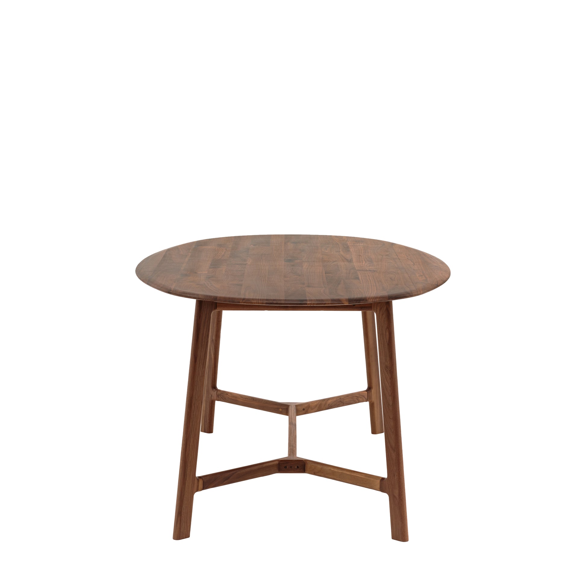 Madrid Oval Dining Table Walnut – Dark Wood