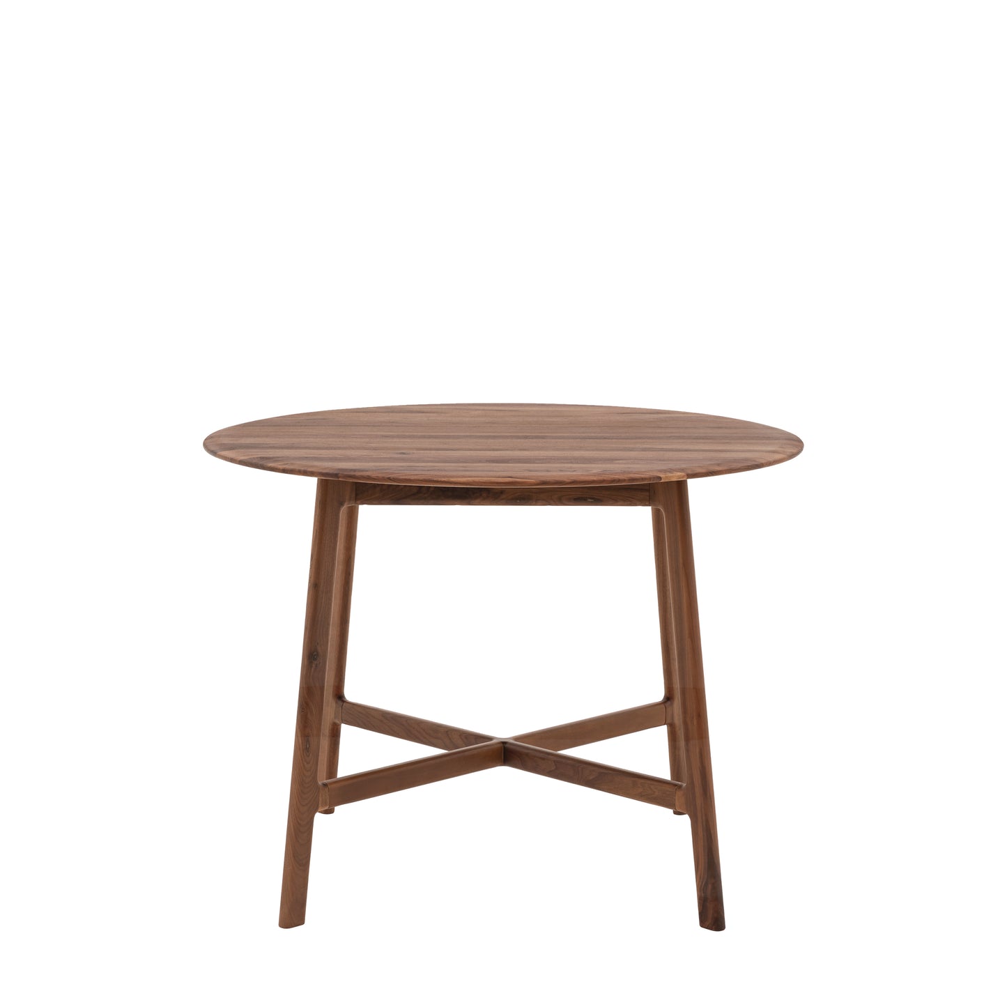 Madrid Round Dining Table Walnut – Dark Wood
