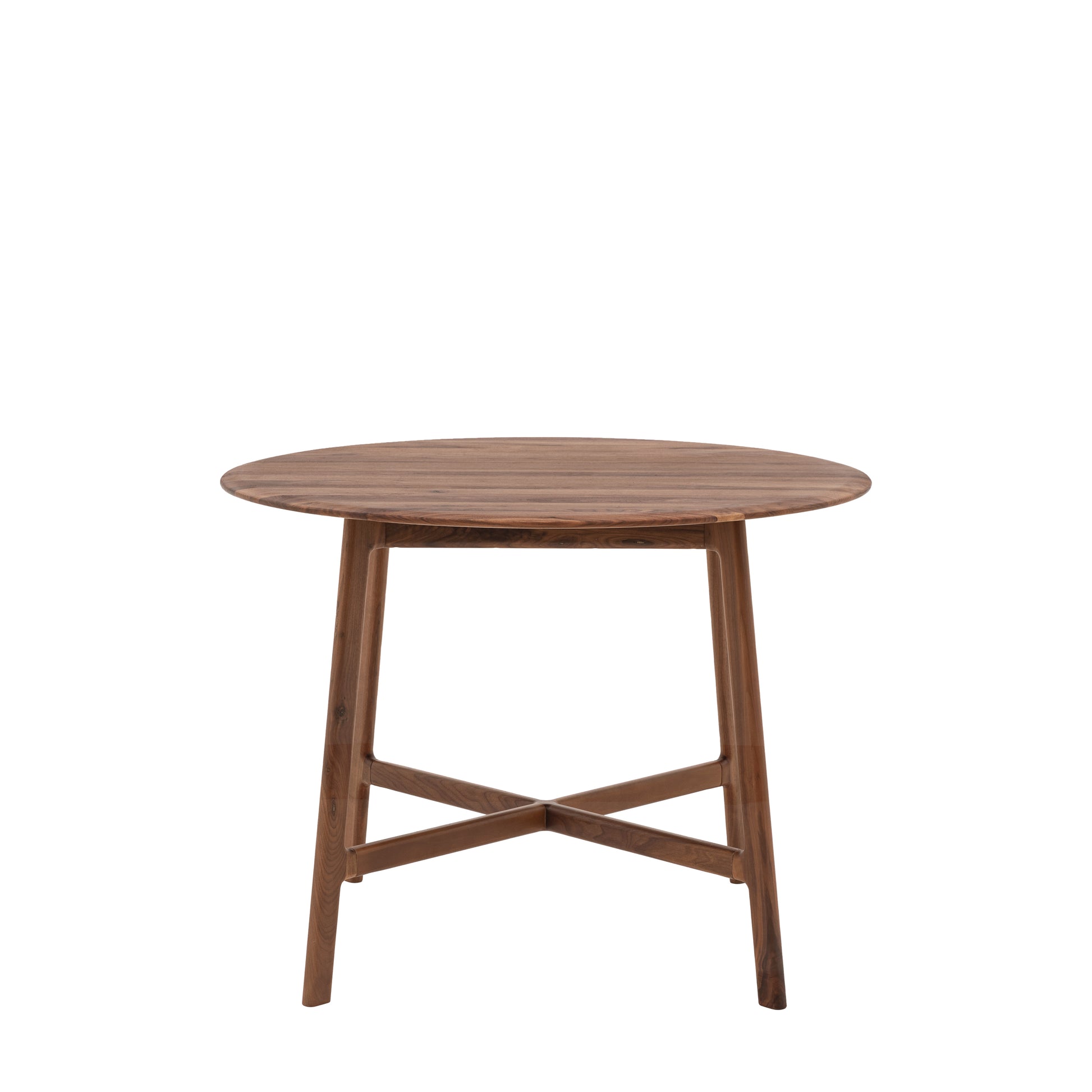 Madrid Round Dining Table Walnut – Dark Wood