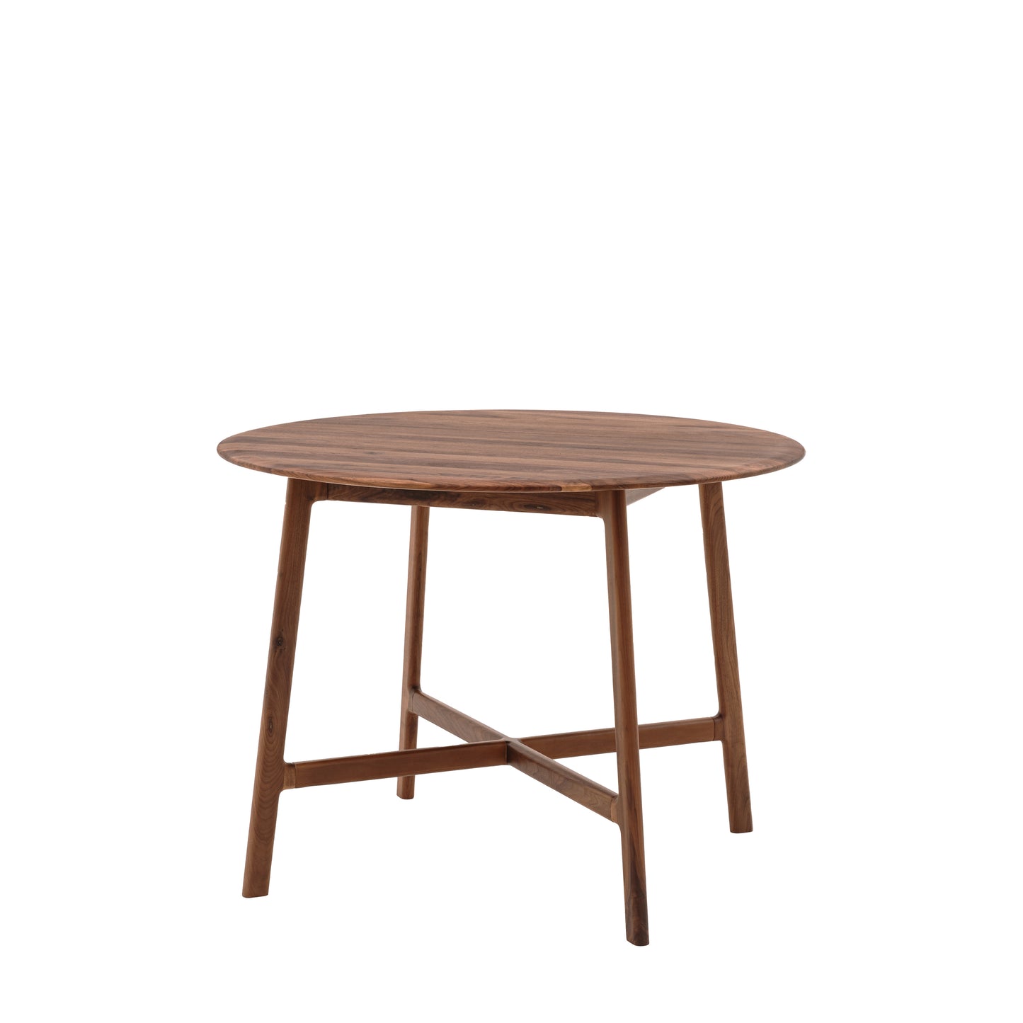 Madrid Round Dining Table Walnut – Dark Wood
