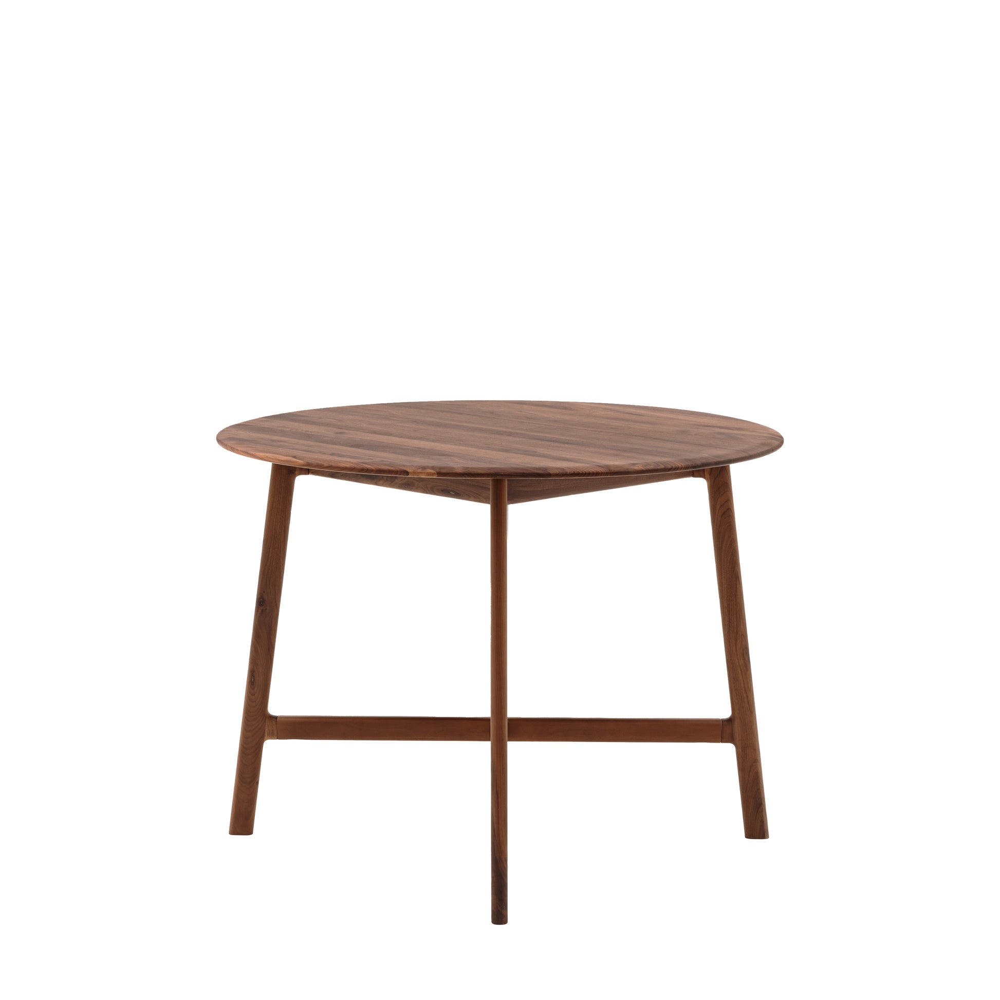 Madrid Round Dining Table Walnut – Dark Wood