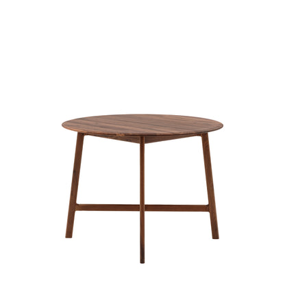Madrid Round Dining Table Walnut – Dark Wood