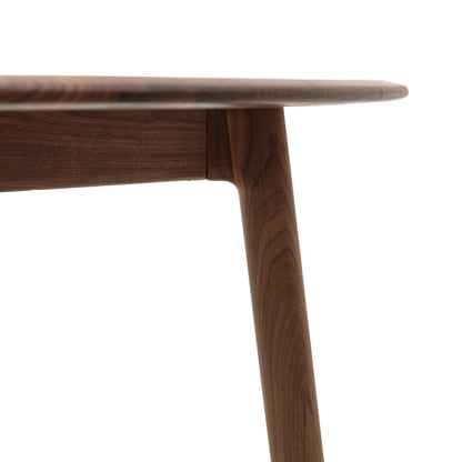 Madrid Round Dining Table Walnut – Dark Wood