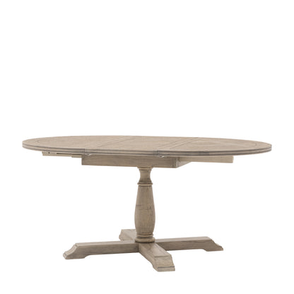 Rustique Round Ext Dining Table 1650x1200x750mm – Natural
