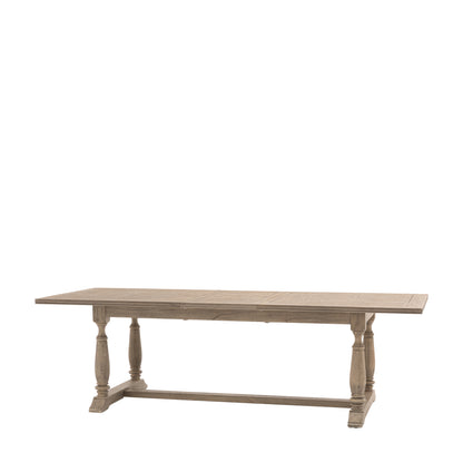 Rustique Extending Dining Table 2500x1000x750mm – Natural