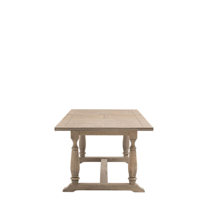 Rustique Extending Dining Table 2500x1000x750mm – Natural